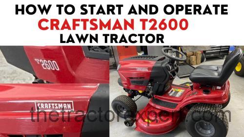 Craftsman T2600 fiche technique et avis